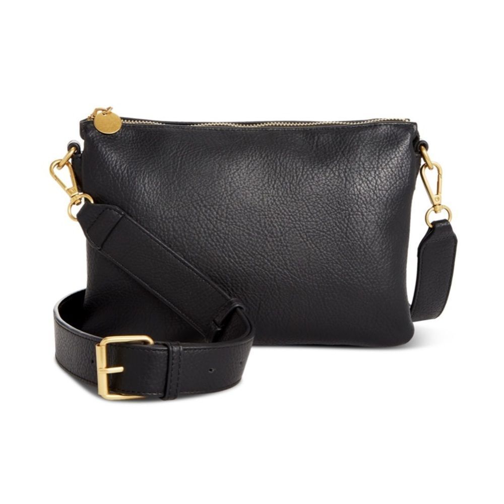Style & Co Double Compartment Crossbody,- Black